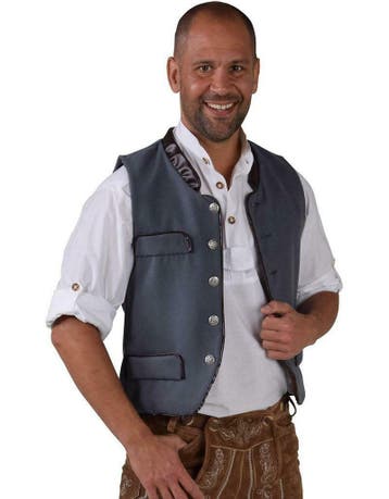 Tiroler vestje grijs voor mannen, Ophalen of Verzenden, Nieuw