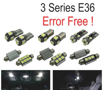 KIT 16 AMPOULES LED INTÉRIEUR POUR BMW SÉRIE 3 E36 BERLINE C, Verzenden
