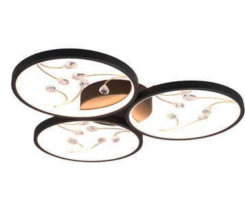 Trio GROOVY plafondlamp | LED | mat zwart | Ø 62 cm | IP20 |, Verzenden, Nieuw