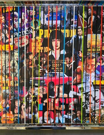 Elmago - Pulp fiction iconic film 3 codebarre (large)