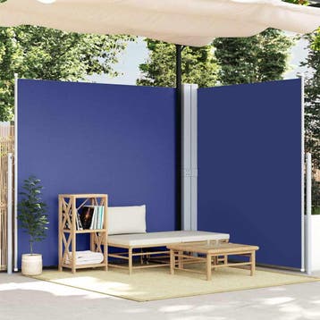 vidaXL Windscherm uittrekbaar 200x600 cm blauw, Verzenden, Nieuw