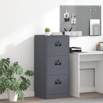 vidaXL Bestandkast Antraciet 45,5 x 42 x 106,5 cm, Verzenden