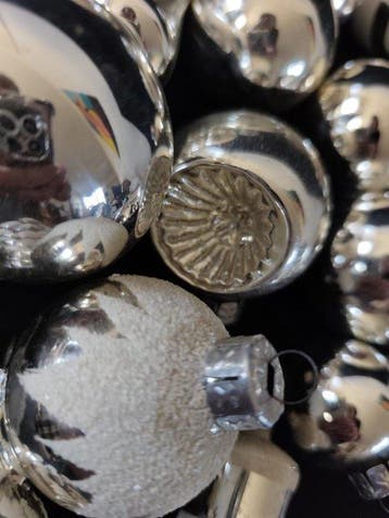 piek pegels bellen ballen - Kerstboomversiering (20) - Glas