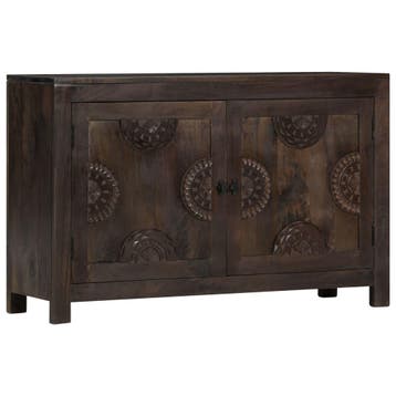 vidaXL Dressoir met gesneden ontwerp 110x35x70 cm massief, Verzenden, Nieuw