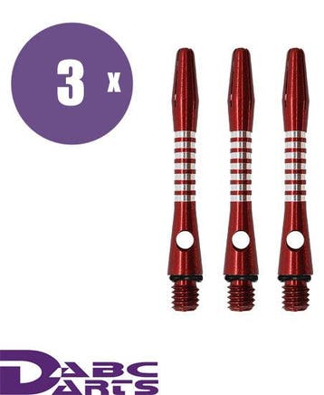 ABC Darts – Aluminium Ringed AR5 - Short - 3 sets, Ophalen of Verzenden, Nieuw, Shafts