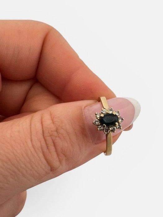 Sans prix de réserve - Bague - 18 carats Or jaune Saphir -, Bijoux, Sacs & Beauté, Bagues