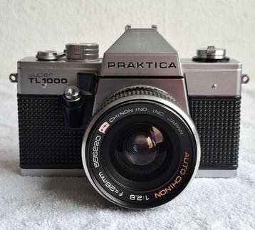 Praktica Super TL 1000 + 28mm + 135mm | Analoge camera, Nieuw