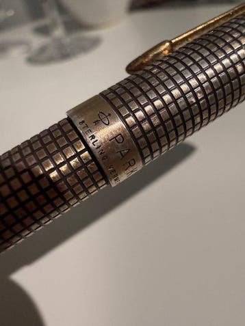Parker - Rare 75 Ciselé Sterling Silver Vermeil - Balpen, Nieuw