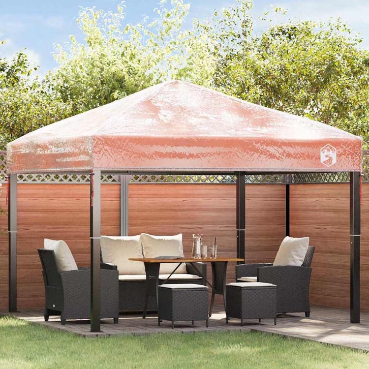 vidaXL Gazebo hoes vervanging Doorzichtig 300 x 300 x 26 cm, Tuin en Terras, Partytenten, Nieuw, Verzenden