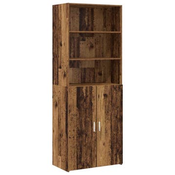 vidaXL Highboard Oud hout 70 x 42,5 x 185 cm Bewerkt hout, Verzenden