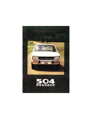 1980 PEUGEOT 504 BREAK BROCHURE NEDERLANDS