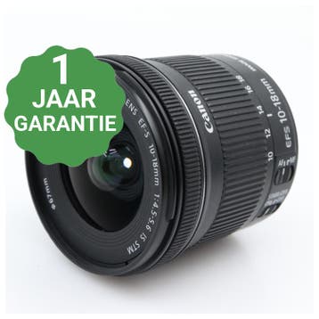 10% korting | Canon EF-S 10-18mm F/4.5-5.6 IS STM |, TV, Hi-fi & Vidéo, Verzenden