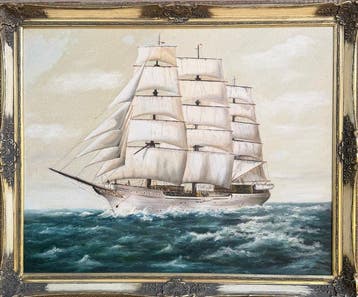 Europese school (XX) - Schooner In Full Sail