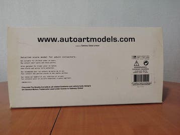 AUTOart - Figuur - 1962 Chevrolet Corvette 1:18 AUTOart, Nieuw