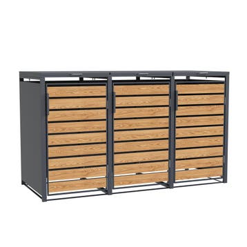 Container ombouw 3 klikos | Houtlook Antraciet | Nieuw |..., Tuin en Terras, Kassen, Staal, Folie, Ophalen of Verzenden, Kweekkas