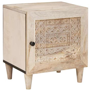 vidaXL Nachtkastje Wit 80 x 50 x 40 cm Bewerkt hout, Verzenden, Nieuw