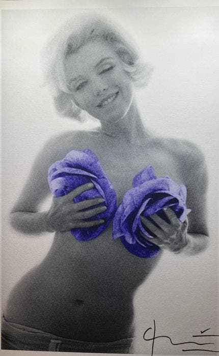 Bert Stern (1929–2013) - Famous Marilyn Monroe Rare Purple, Antiek en Kunst, Kunst | Designobjecten