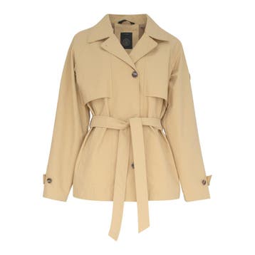 Reset • gele trenchcoat Paola • M, Verzenden