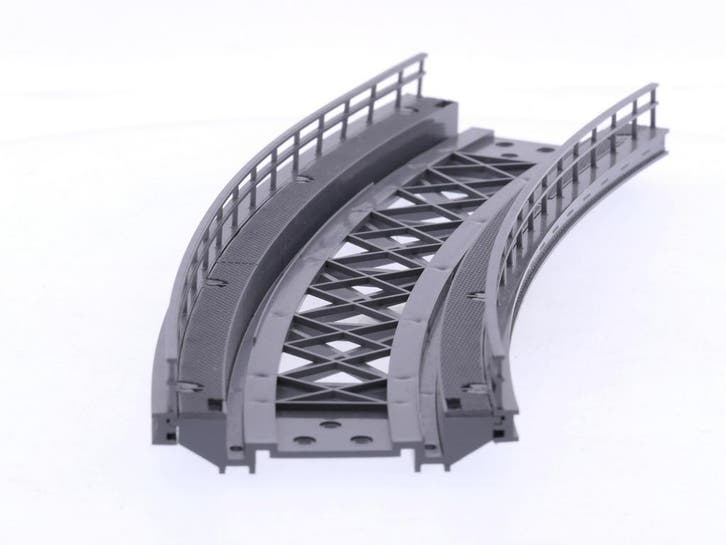Schaal H0 Märklin 7569 gebogen oprit voor K-rails #8683, Hobby en Vrije tijd, Modeltreinen | H0, Brug, Tunnel of Gebouw, Gebruikt