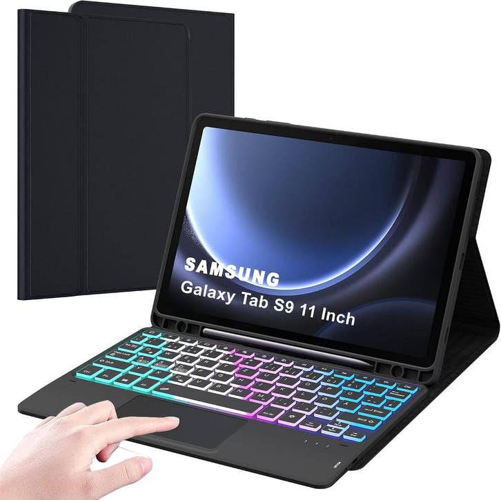 Tab S9 Keyboard Case | Tweede kansje | 64% korting, OP = OP, Computers en Software, Tablet-hoezen, 11 inch, Zo goed als nieuw