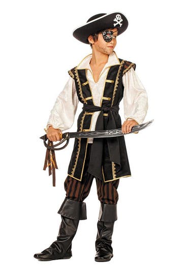 Piraten Kostuum Zwart Kind, Kinderen en Baby's, Carnavalskleding en Verkleedspullen, Verzenden, Nieuw