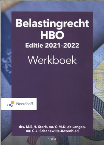 Belastingrecht HBO Werkboek 2021-2022 9789001753993, Verzenden, M.E.H. Sterk
