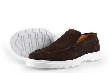 Alberto Bellini Loafers in maat 40 Bruin, Kleding | Heren, Loafers, Bruin, Verzenden, Zo goed als nieuw