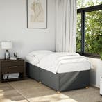 vidaXL Bedframe zonder matras 80x200 cm stof donkergrijs, Verzenden