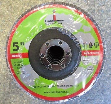 Lighthouse Slijpschijf, Lamellenschijf, Flap disc 125mm x