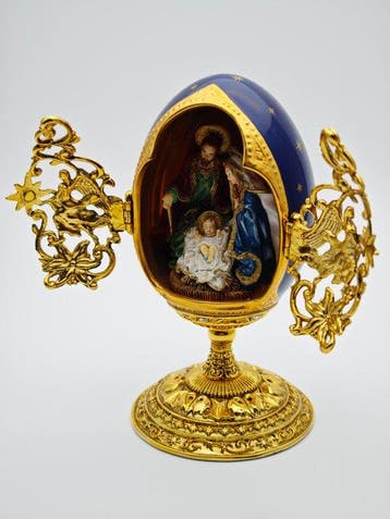 Œuf Fabergé - House of Fabergé Un œuf de collection dun roi, Antiquités & Art