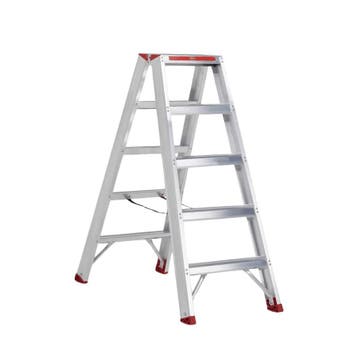 Altrex dubbele trapladder Sierra 2×5 treden, Ophalen of Verzenden, Nieuw, Trap, Minder dan 2 meter