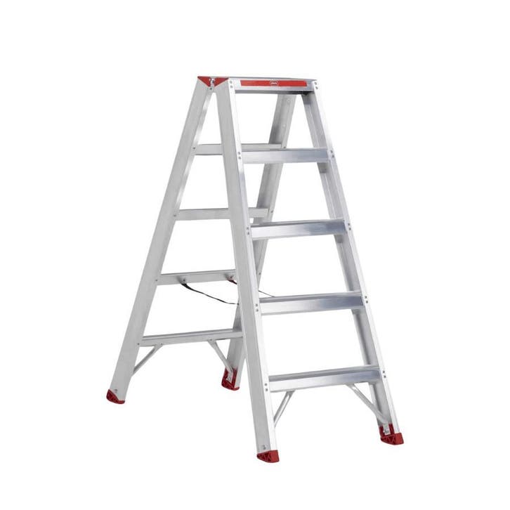 Altrex dubbele trapladder Sierra 2×5 treden, Doe-het-zelf en Bouw, Ladders en Trappen, Trap, Nieuw, Minder dan 2 meter, Ophalen of Verzenden