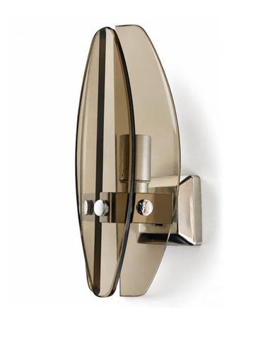 Veca - Wandlamp - Gerookt Glas, Metaal