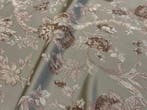 Aucun prix de réserve !! Tissu lampasso floral beige perle