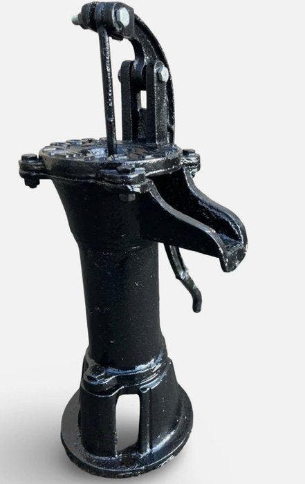 Sculpture dextérieur, Cast iron Hand water pump - 49 cm -, Antiquités & Art, Curiosités & Brocante