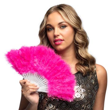 Roze Waaier 23cm, Verzenden