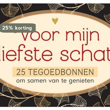 Voor mijn liefste schat 25 tegoedbonnen 9789044760743 ZNU, Verzenden, ZNU