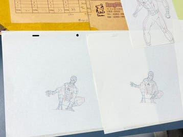 Marvel - Kavel van 5 originele animatietekeningen + extra, Nieuw in verpakking