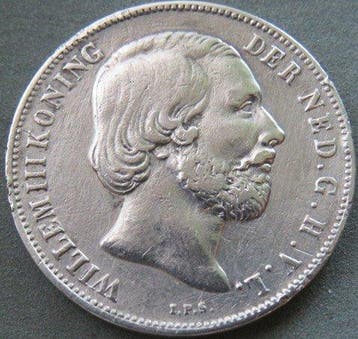 Nederland. Willem III. 1 Gulden 1860 (Zonder minimumprijs)
