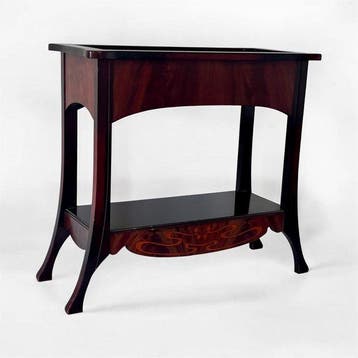 Jardinière - Walnoot - Art Nouveau, 1900-1920