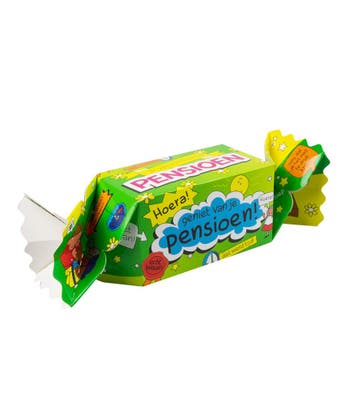 Geschenkdoosje Pensioen 26cm, Hobby en Vrije tijd, Feestartikelen, Verzenden, Nieuw