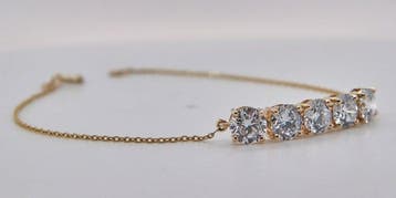 Zonder minimumprijs - Armband - 14 karaat Geel goud -, Nieuw
