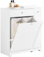 2dekans | SoBuy Badkamermeubel met Wasmand, Lade en, Ophalen of Verzenden