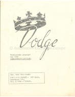 1955 DODGE KINGSWAY BROCHURE NEDERLANDS, Nieuw