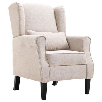 Fauteuil beige | Retour deal | Snel weg = weg, Maison & Meubles, Verzenden
