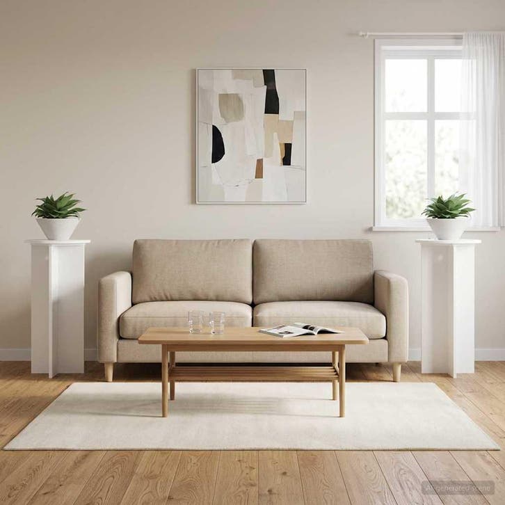 vidaXL Plantenstand 2 st Wit Ø40 x 80 cm Bewerkt hout, Jardin & Terrasse, Bacs à fleurs & Jardinières, Envoi