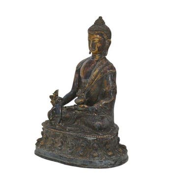 Statue Bouddha de Médecine (Bhaishajyaguru) en Bronze – Art