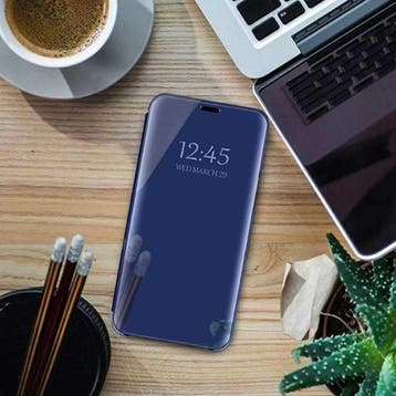 Oppo A5 2020 Smart Spiegel Flip Case Cover Hoesje Blauw, Verzenden, Nieuw
