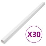vidaXL Kabelgoot 33x33 mm 30 m PVC, Verzenden, Nieuw