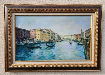 José Beltran (1952) - Venise, le Pont du Rialto, le Grand